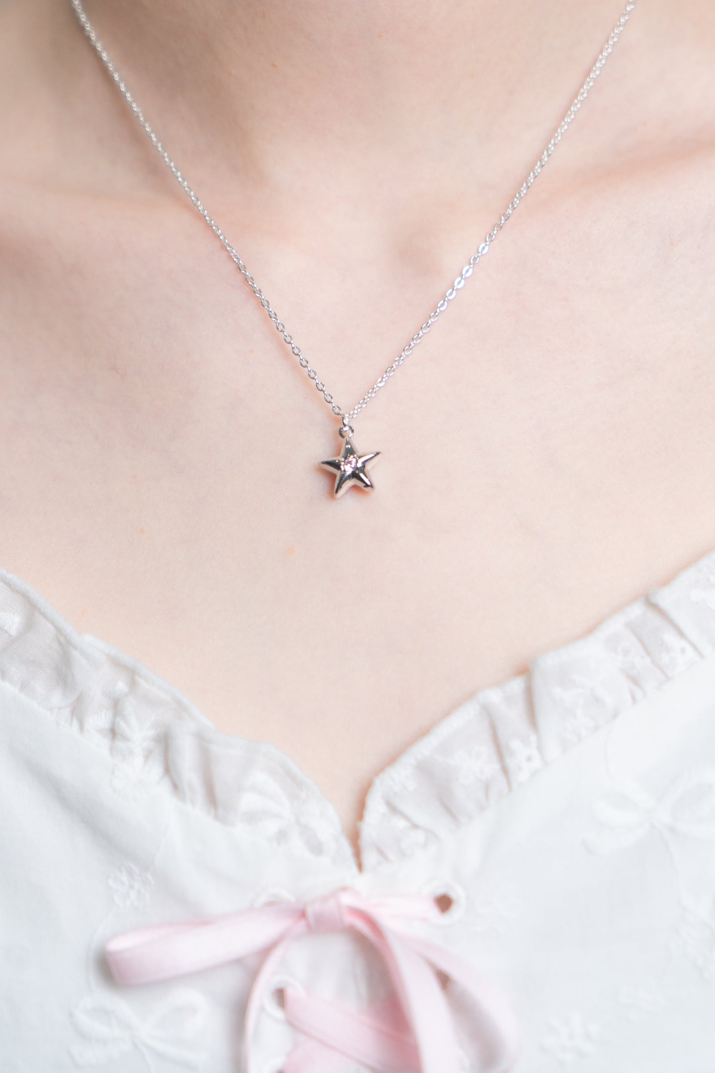 Chibi Star Necklace in Silver