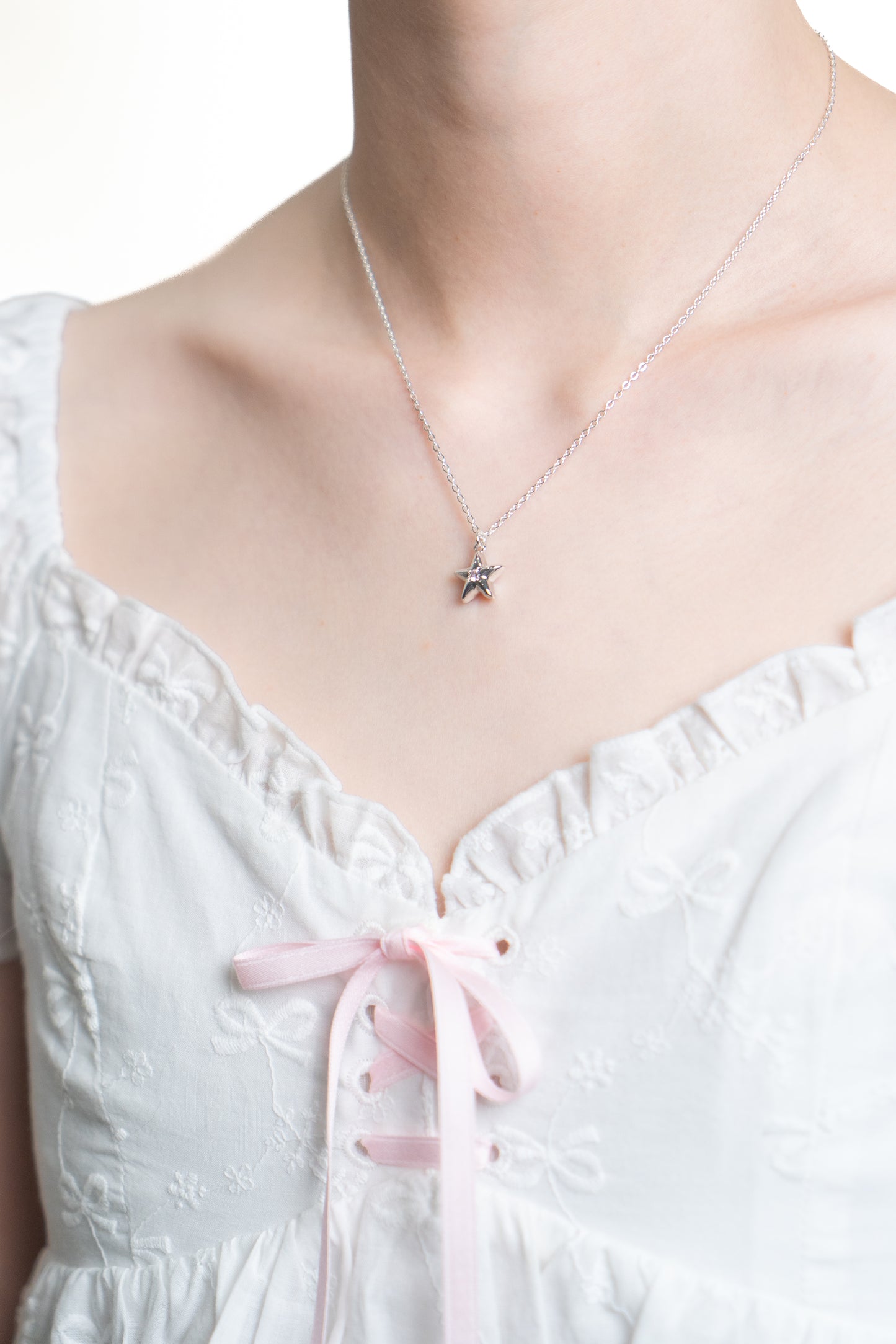 Chibi Star Necklace in Silver