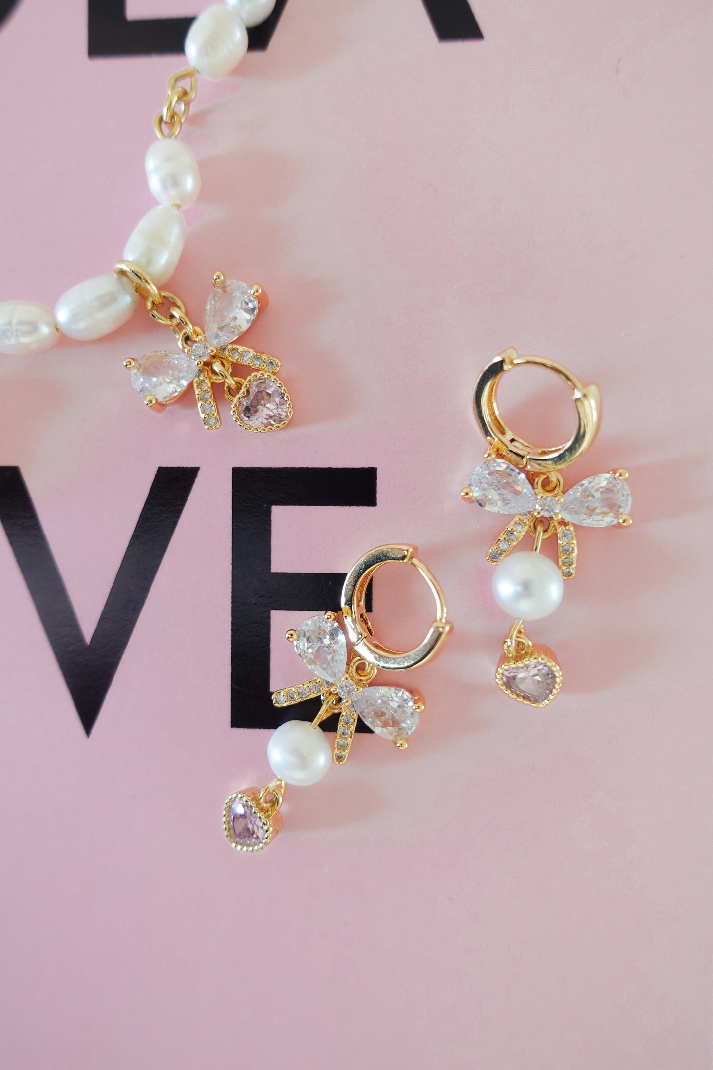 Evangeline Single Bow Earrings