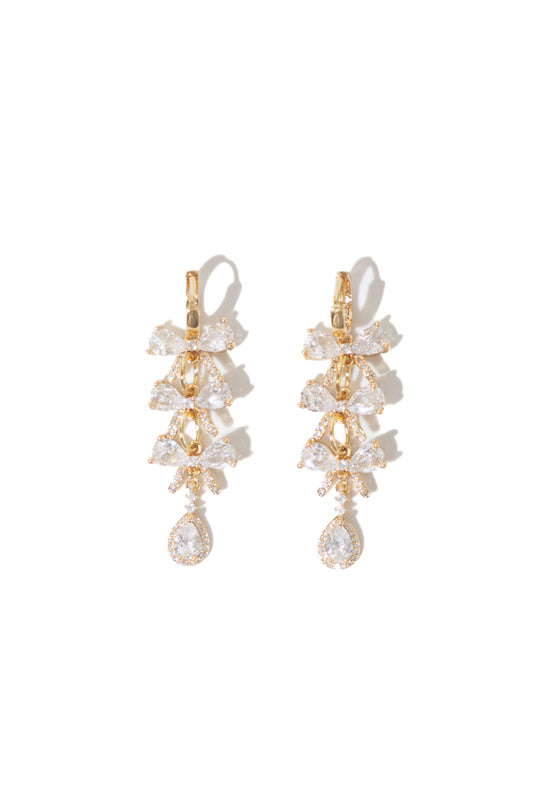 Evangeline Triple Bow Earrings