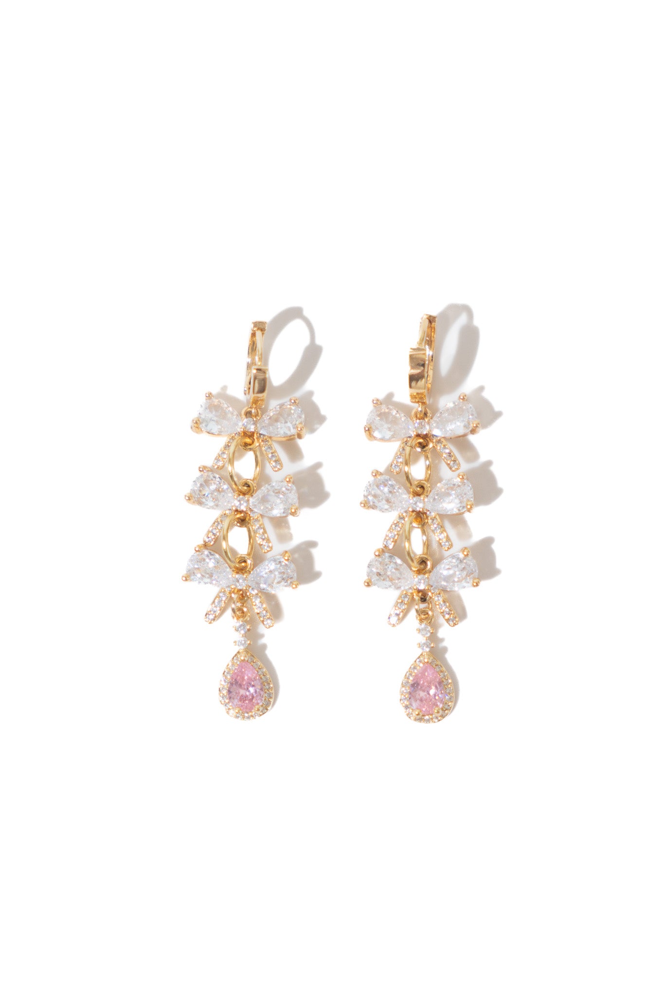 Evangeline Triple Bow Earrings