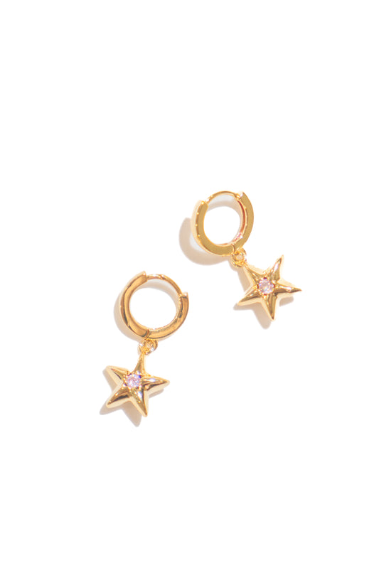 Chibi Star Earrings in Gold