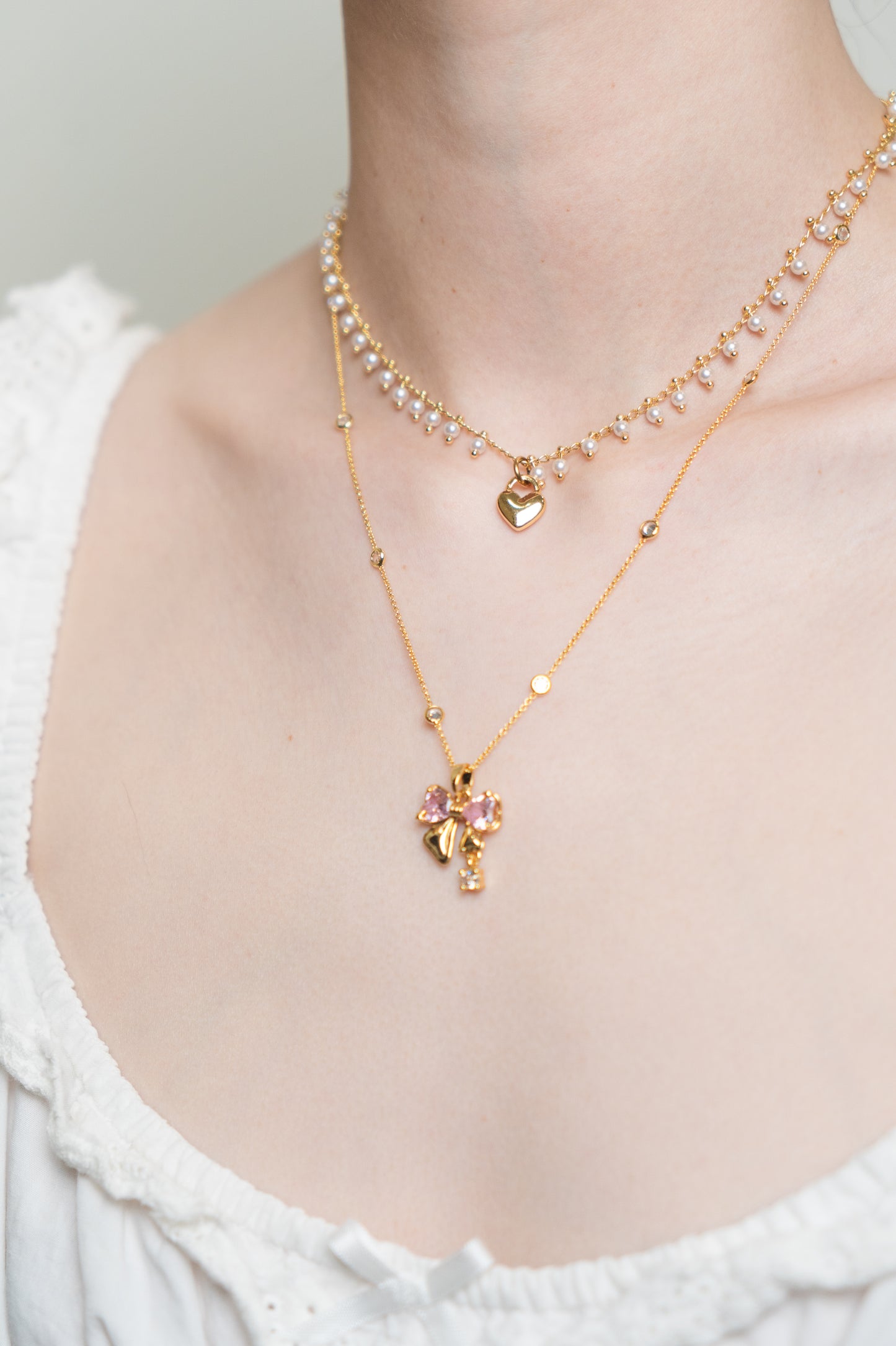 Bijou Ribbon Necklace