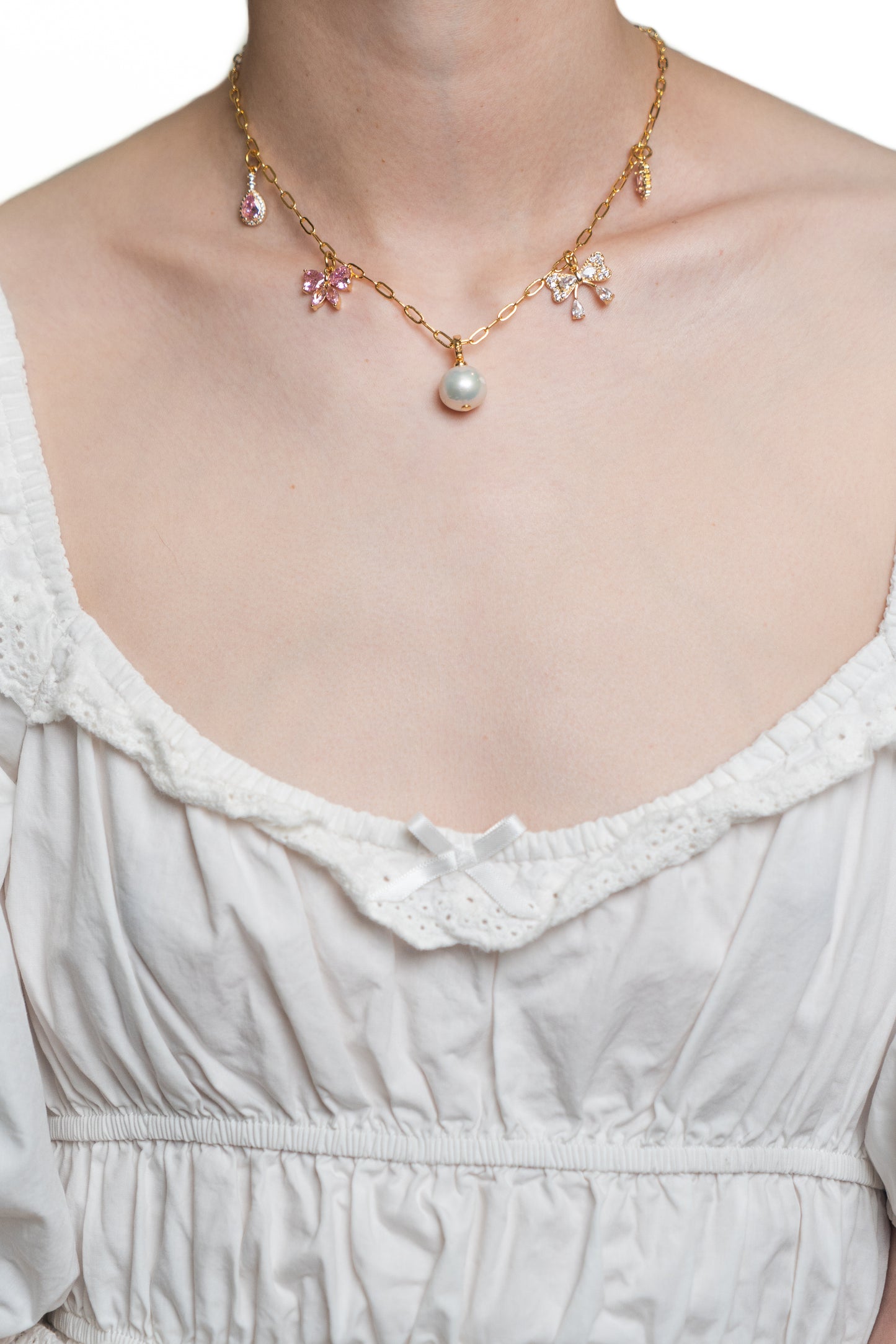 Pearlette Charm Necklace
