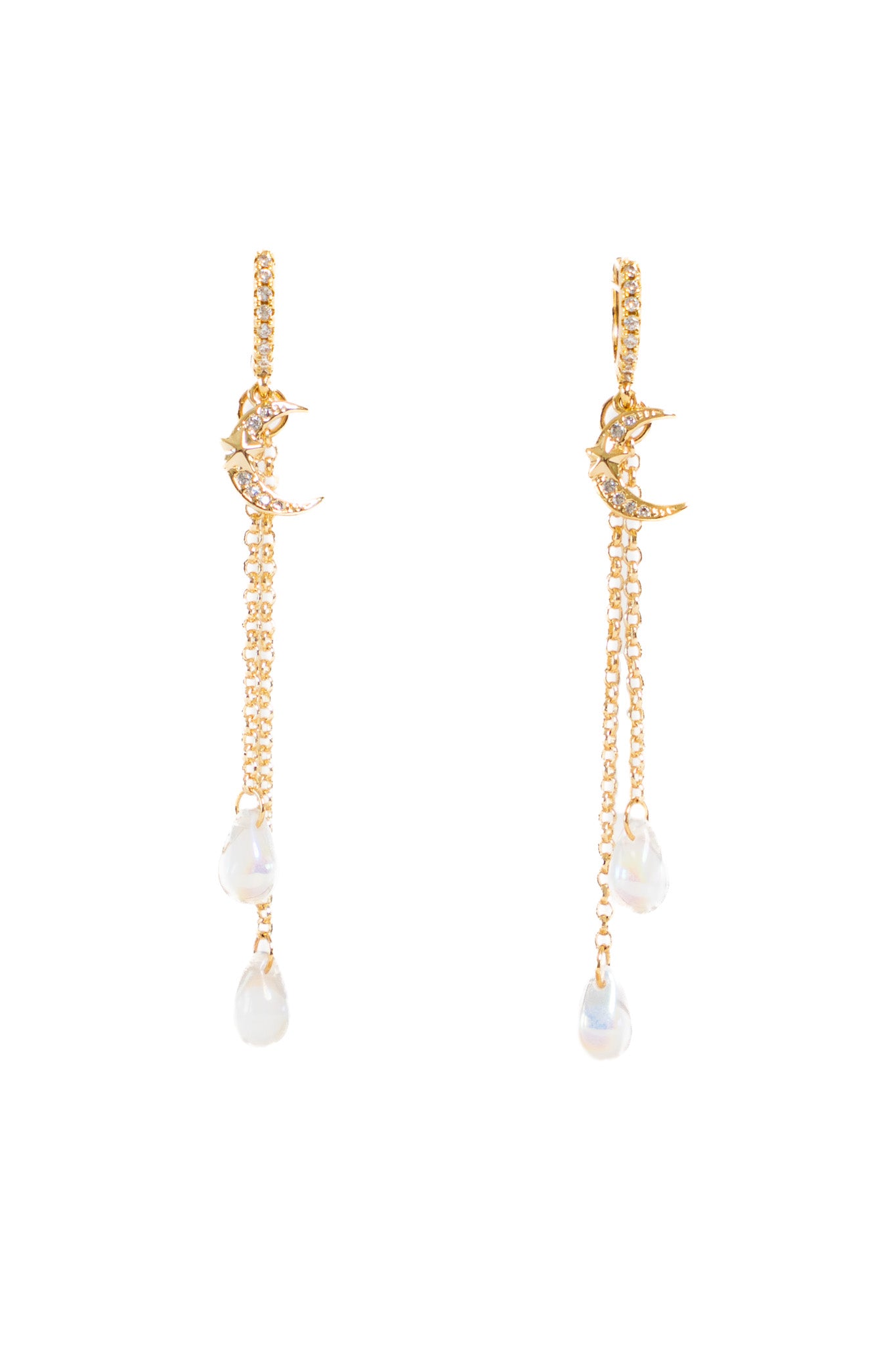 Milky Way Earrings in Gold