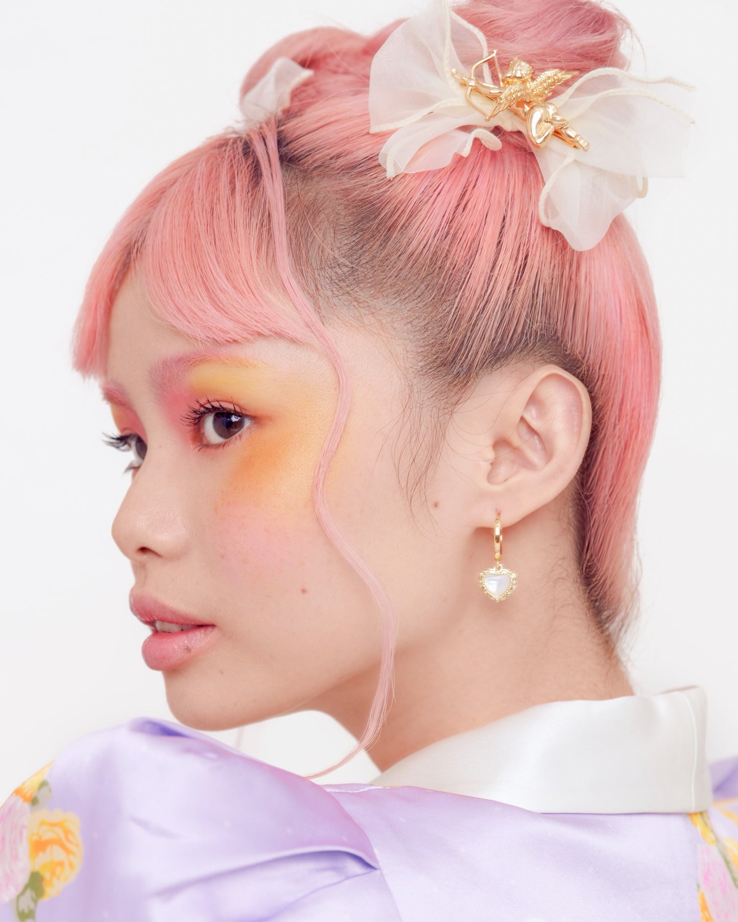 Vintage Heart Hoop Earrings