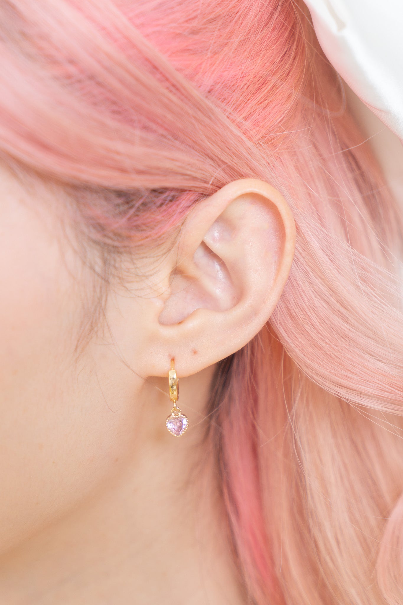 Baby Heart Hoop Earrings