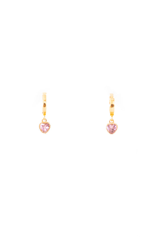 Baby Heart Hoop Earrings