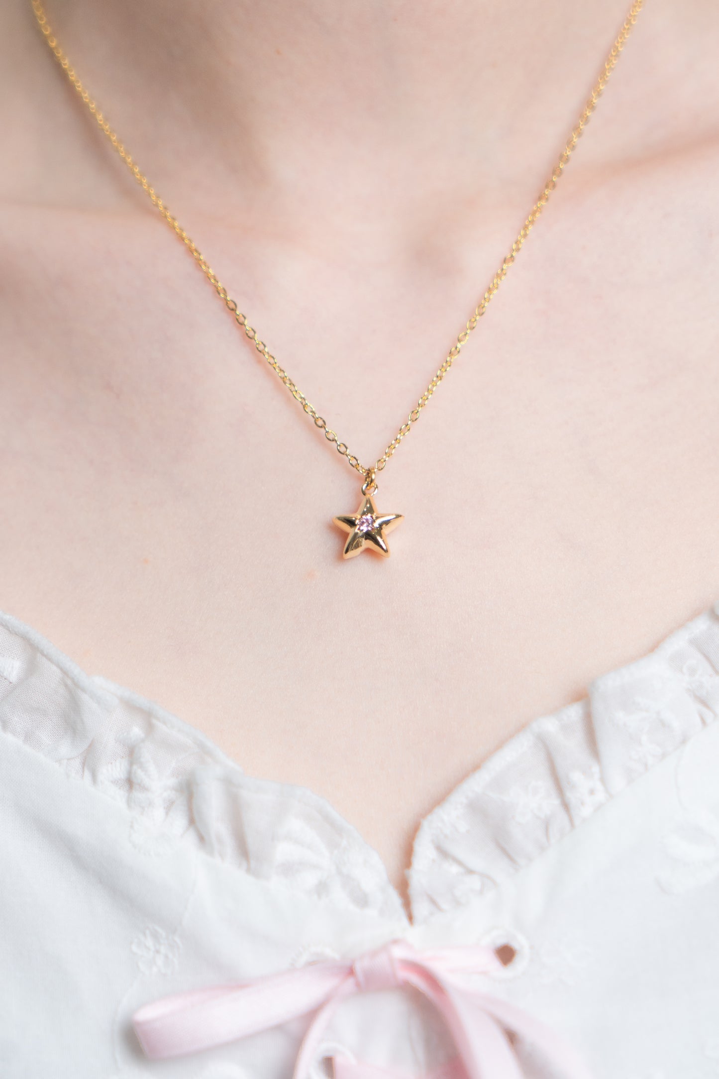 Chibi Star Necklace in Gold