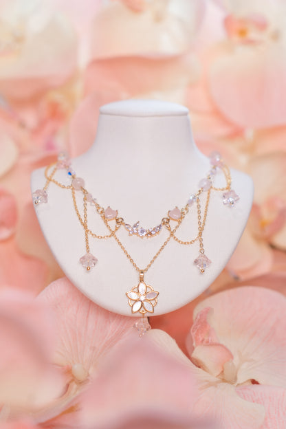 Yunmeng Necklace in Pink